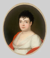 Portret van Anna Mária Szirmayová, geboren Horvath-Stansith